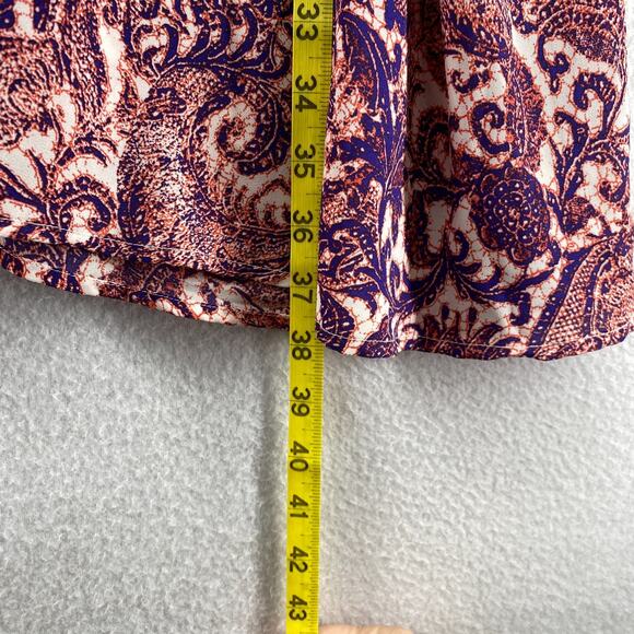 FREE PEOPLE Dress L Intimately Emily Paisley Floral Slip Mini Purple - Picture 11 of 12